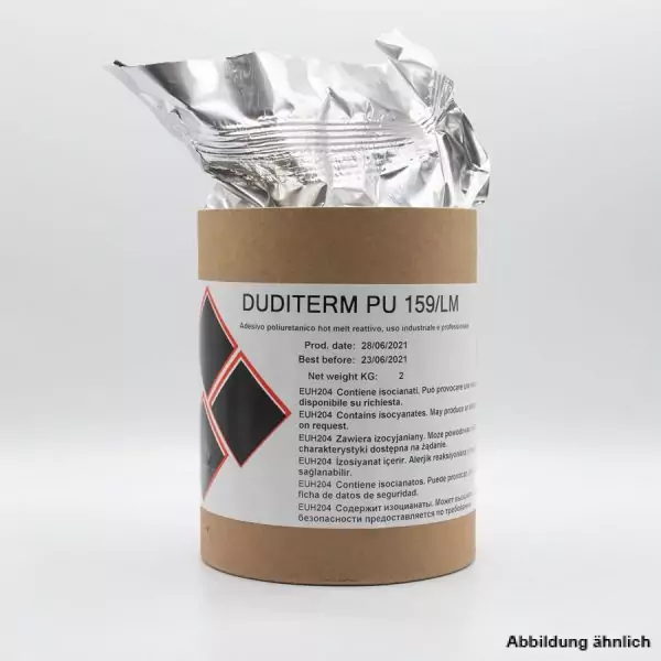 DUDITERM PU 159/LM - nicht-kennzeichnungspflichtiger Low monomer Schmelzklebstoff zur Kantenanleimung